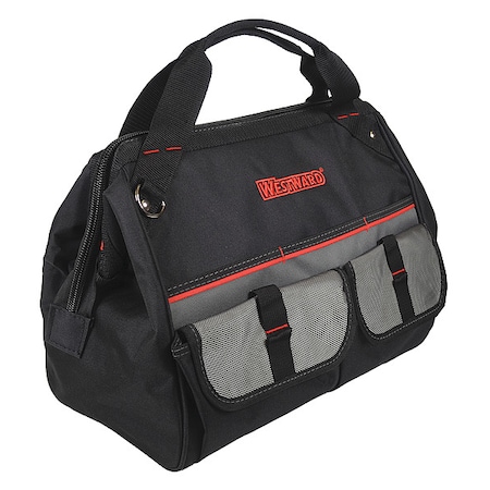 Tool Bag, Black, Polyester, 21 Pockets