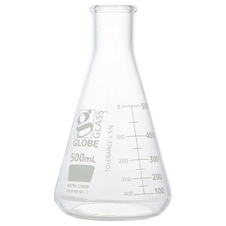 Erlenmeyer Flask,500 mL,188 mm H