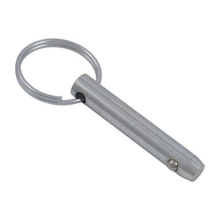 Detent Hitch Pin, 5/16 in Dia, 2-1/2 in L, Carbon Steel Lg