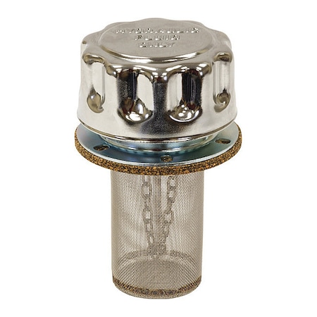 Chrome Filler-Strainer Breather Cap Assembly
