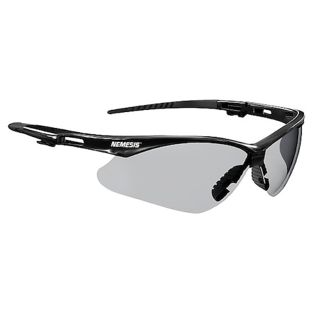 V30 Nemesis, Safety Glasses, Anti-Fog, Smoke Lens, Black Frame, Half-Frame