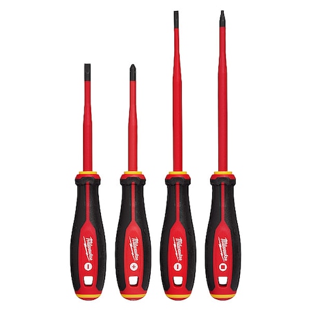 Insulated Screwdriver Set, SAE, 4 pcs
