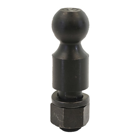 2-5/16 Inch Black Hitch Ball With 1-1/2 Shank Diameter x 2-3/4 Long+2 Inch Riser