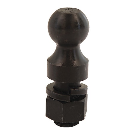 2-5/16 Inch Black Hitch Ball With 1-1/2 Shank Diameter x 2-3/4 Long+1 Inch Riser