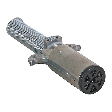 7-Way Die-Cast Metal Trailer Connector - Trailer Side