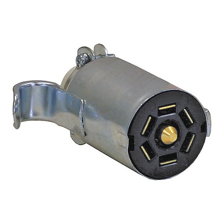 7-Way Stamped Zinc Trailer Connector - Trailer Side