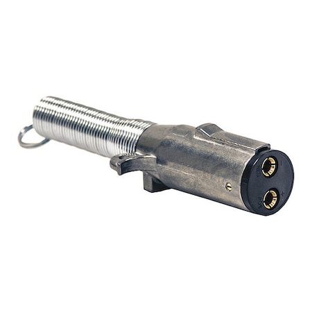 2-Way Die-Cast Zinc Trailer Connector -Trailer Side - Vertical Pins with Spring