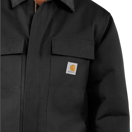 Men's Coat, Cotton, Black, XL