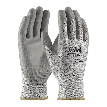 Cut Resistant Coated Gloves, Cut Level A3 ,Dipped ,Polyurethane ,Smooth ,S 12 PK