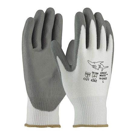 Cut-Resistant Coated Gloves, Cut Level A2 ,Dipped ,Polyurethane ,Smooth ,XL 12 PK