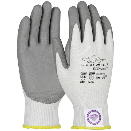 Cut-Resistant Coated Gloves, Cut Level A3 ,Dipped ,Polyurethane ,Smooth ,XL 12 PK