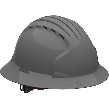 Hard Hat, JSP, HDPE, 6 Point Ratchet, Type 1, Class C, Gray