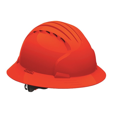 Hard Hat, JSP, HDPE, 6 Point Ratchet, Type 1, Class C, Orange