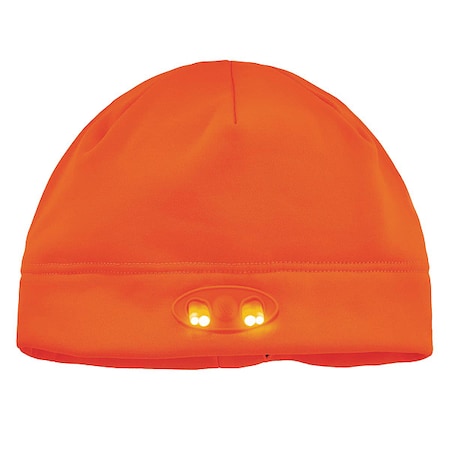Beanie Cap,Over The Head,Orange