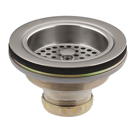 Sink Drain,4 1/2 in Dia,Brass