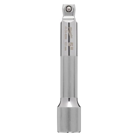 Socket Extension 5 in L, 1 Pieces, Chrome