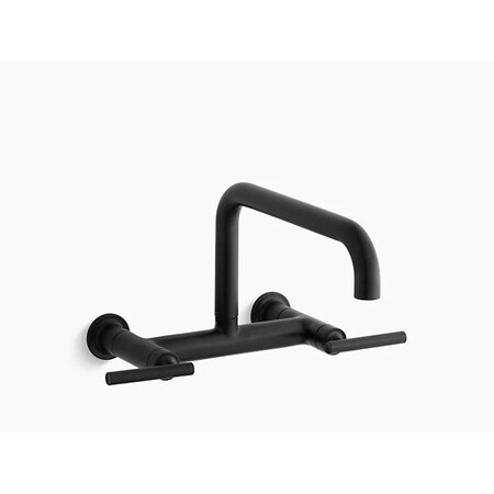 8 in Mount, 2 Hole Purist Wall-Mount Bridge Faucet