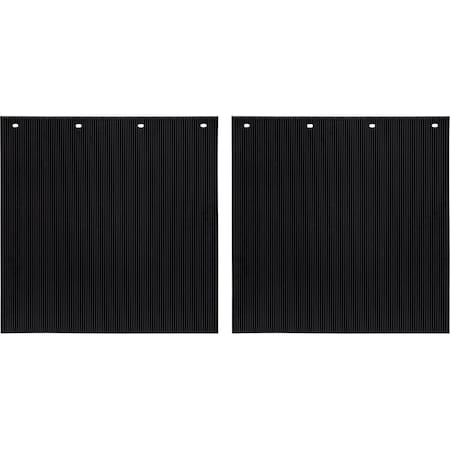 Mudflaps, 24 in X 24 in, Polymer, Black, 1 PR