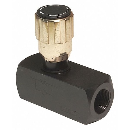 1/2 Inch NPT Steel Flow Control Valve