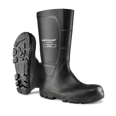 Rubber Boot, 13D, Knee, Black, PR