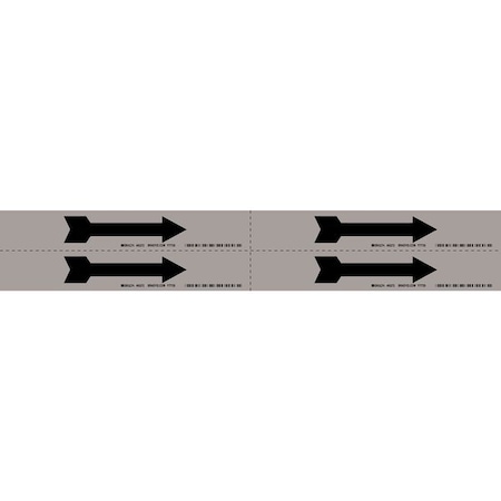 Pipe Marker,Direction Arrow,Aluminum, 93272