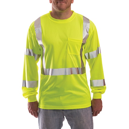 High Visibility T-Shirt, 3, R, Polyester, Green/Yellow, XL