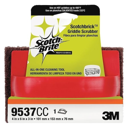 Scrubber Sponge,4" L x 6" W,PK4