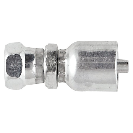 Crimp Fitting,1/2" I.D.,1/2",F,BSPP