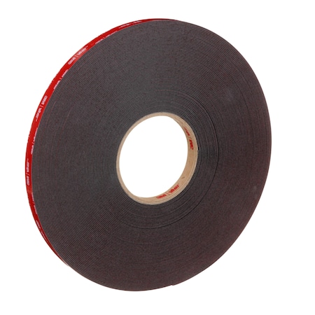 Double-Sided Foam Tape, 1/2 in W, 36 yd L, 1/16 in, Acrylic Foam, Double-Sided, 18 PK