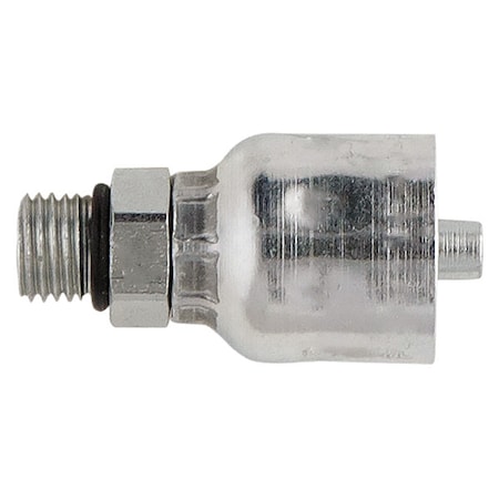 Crimp Fitting,3/4" I.D.,1-1/16",M,SAE