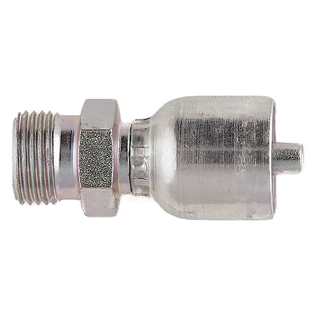 Crimp Fitting,3/8" I.D.,M22-1.5,M,Metric