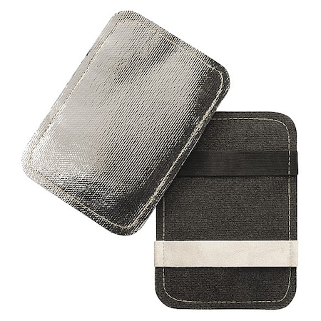 Glove Back-Hand Pad, 7-1/2" L, 5-1/2" W, Middle Material: Fiberglass Insulation