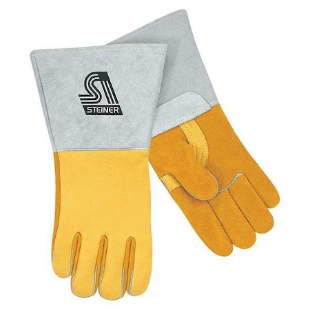 Welding Gloves, Straight Thumb, 2XL, 1 PR