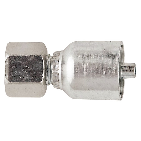 Crimp Fitting,1/4" I.D.,M14-1.5,F,Metric