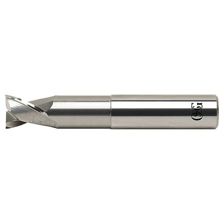 Carbide End Mill,Corner R.,3/4in D,2FL