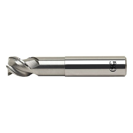 End Mill,Square,1/4in Dia.,4in OAL,3FL