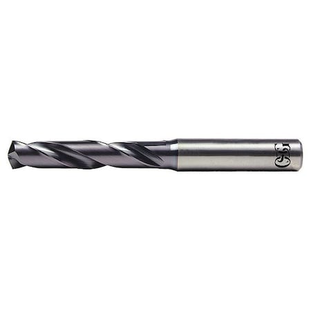 Jobber Length Drill Bit, 5/16 in Size, 140  Degrees Point Angle, Spiral Flute