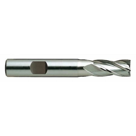 HSS End Mill,Single,5/8in. Dia.