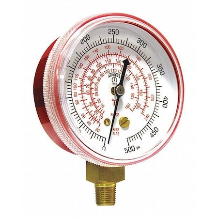 High Side Pressure Gauge,2-1/2" dia.