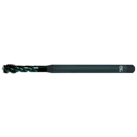 Spiral Flute Tap, #6-32, Plug, UNC, 3 Flutes, Oxide
