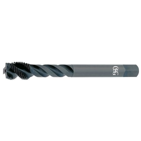 Spiral Flute Tap, 2"-8, Modified Bottoming, UNF, 5 Flutes, Oxide
