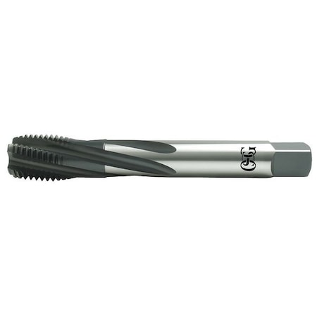 Spiral Flute Tap, M27-3.00, Modified Bottoming, Metric Coarse, 4 Flutes, Oxide