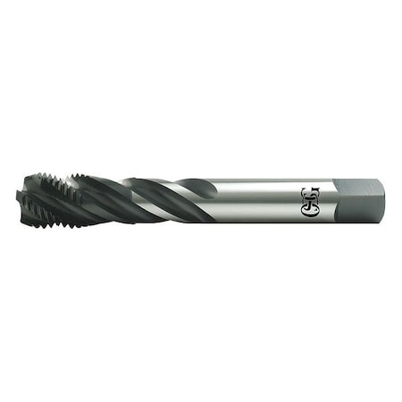 Spiral Flute Tap, M42-4.50, Modified Bottoming, Metric Coarse, 5 Flutes, Oxide