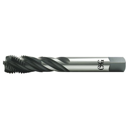 Spiral Flute Tap, M24-3.00, Modified Bottoming, Metric Coarse, 4 Flutes, Oxide