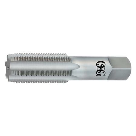 Straight Flute Hand Tap, 1-1/8"-8, Plug, 4 Flutes, UNF