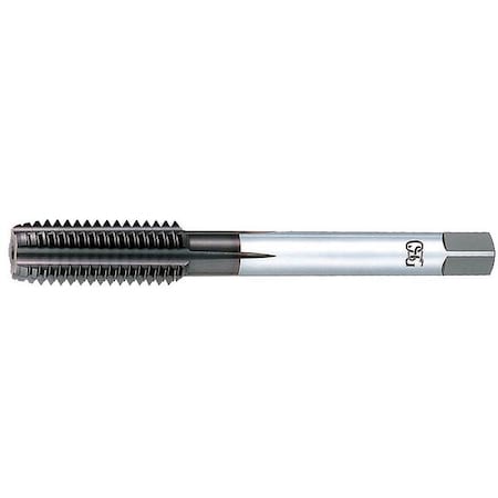 Straight Flute Hand Tap, M3-0.50, Modified Bottoming, 4 Flutes, Metric Coarse