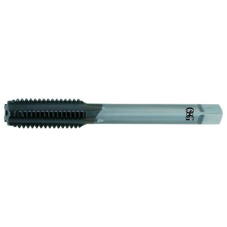 Straight Flute Hand Tap, M8-1.25, Modified Bottoming, 4 Flutes, Metric Coarse