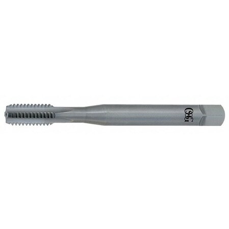 Straight Flute Hand Tap, M8-1.25, Bottoming, 4 Flutes, Metric Coarse