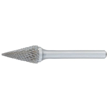 Carbide Bur,6mm Cut Dia.,RH Cut