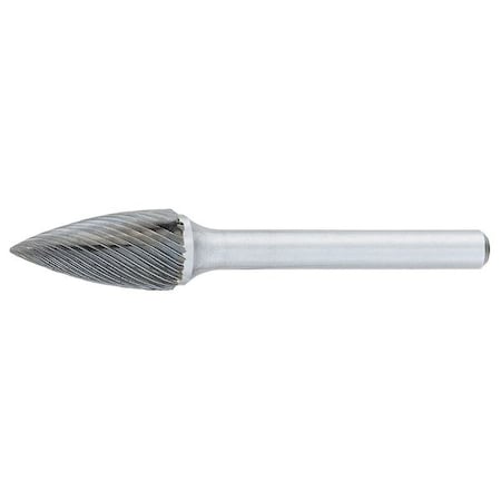 Carbide Bur,Pointed Tree,1/4 in.